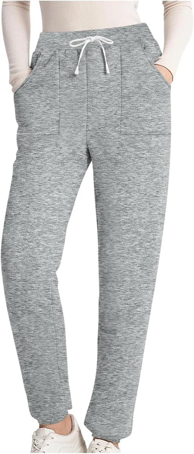 Xiaojmake Women's Warm Pj Pants Sherpa Lined Thermal Pajama Pants Athletic Workout Cotton Sweatpants Fleece Joggers Pants