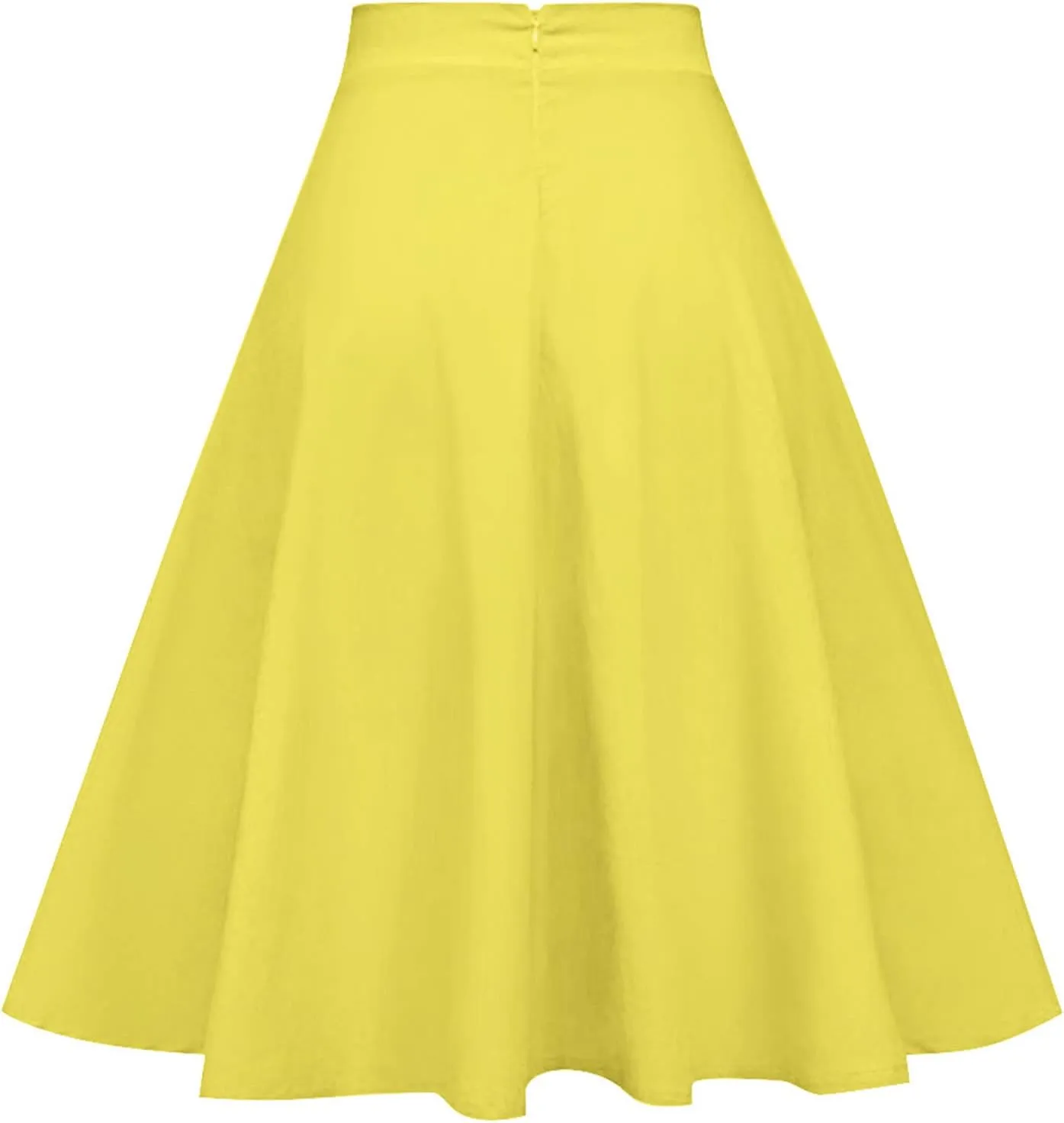 ZEZCLO Women's 50s Vintage Poodle Skirt Dog Printed High Waist Loose Fold Pleated A-line Zipper Skirts
